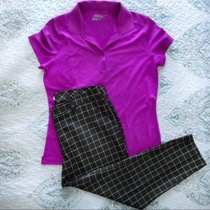 Lady Hagen Plaid Golf Pants